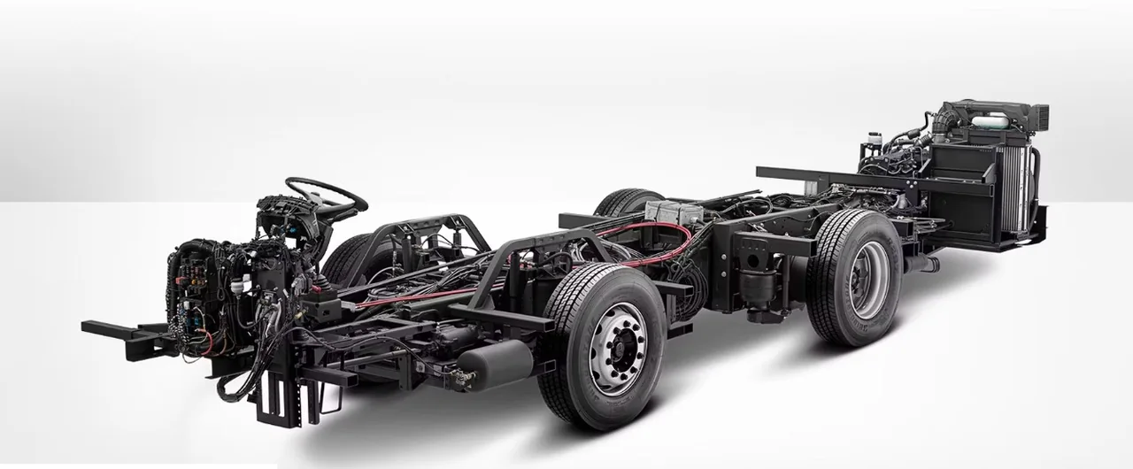 Mercedes-Benz city bus chassis configured for urban passenger transport